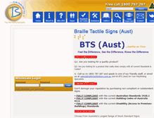 Tablet Screenshot of brailletactilesigns.com.au